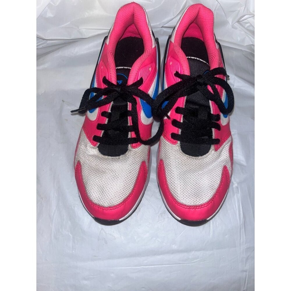 Nike LD Victory AT5604-100 White/Pink/Blue Running Shoes Lace Up Size 5Y